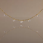 Satellite Diamond Necklace Silver 18K Gold Plated