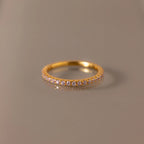 Endless Eternity Alexandrite Ring Silver 18K Gold Plated