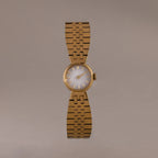 Brick Link Timepiece Silver 18K Gold Plated