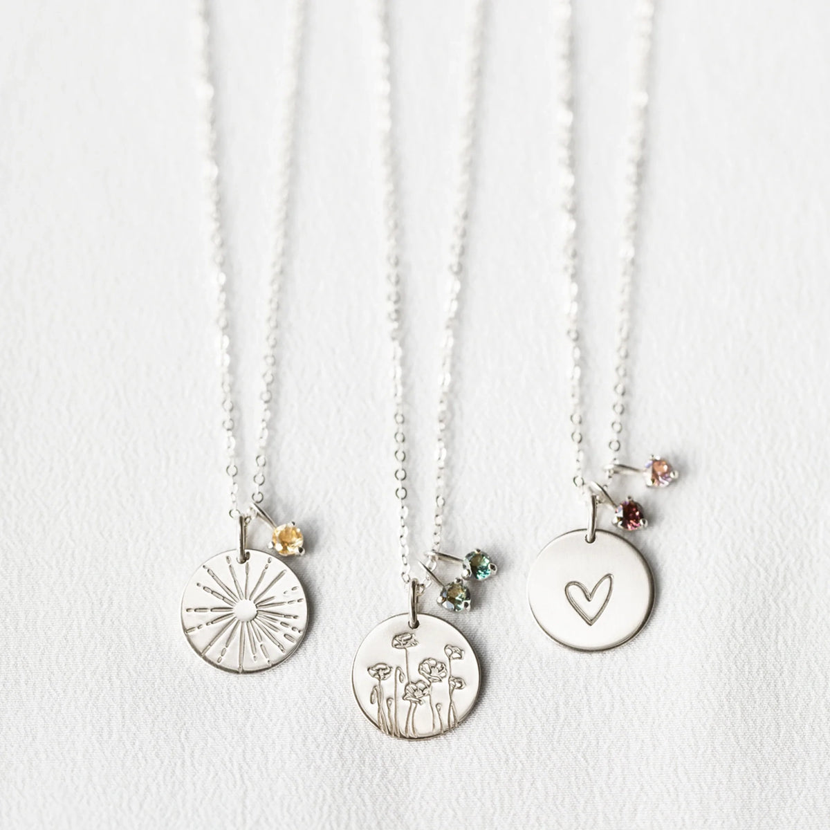 Flora Birthstone Necklace