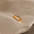 Baguette Diamond Spacer Charm Silver 18K Gold Plated