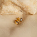 Manifest Gemstone Studs Silver 18K Gold Plated