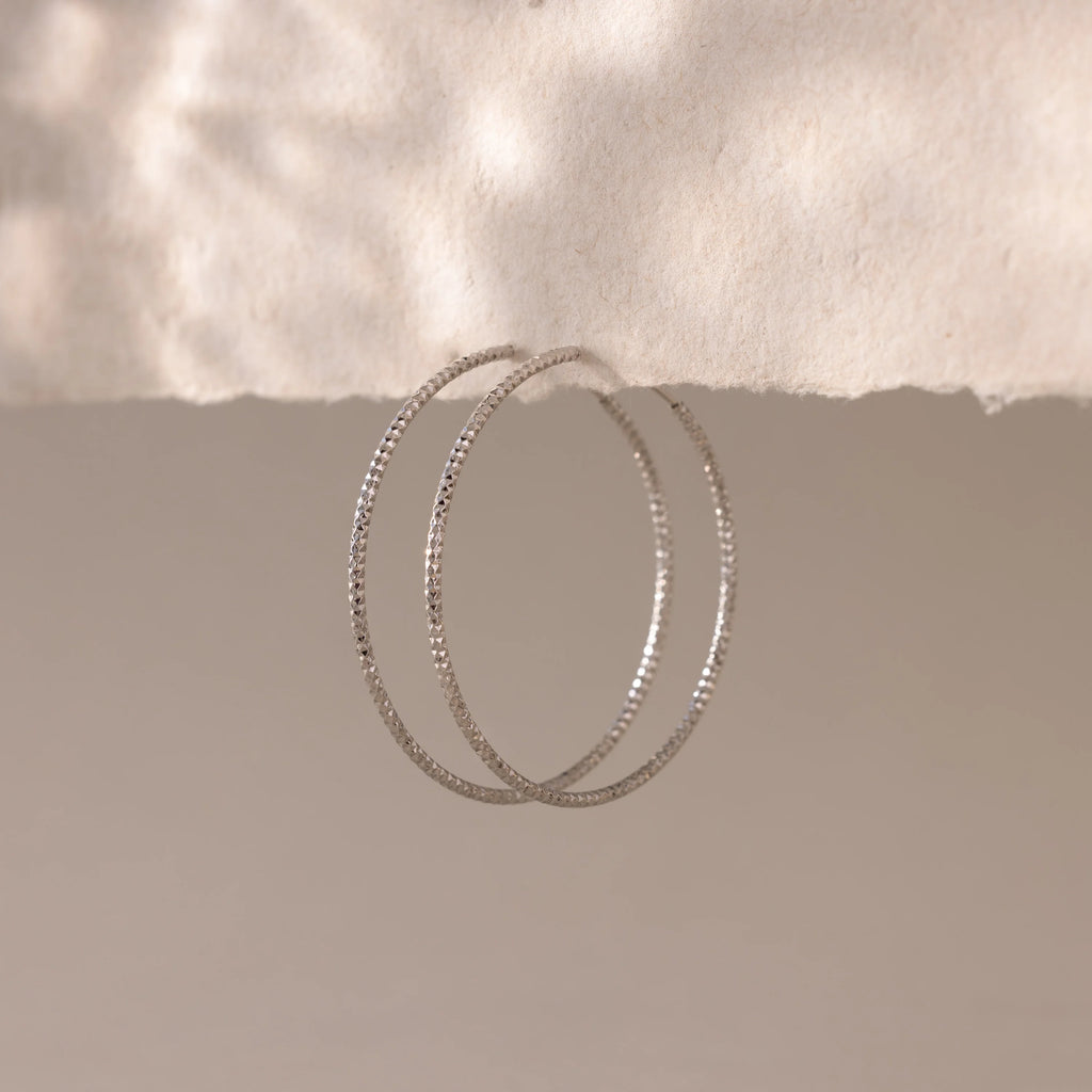 Sparkle Hoops Silver 18K Gold Plated