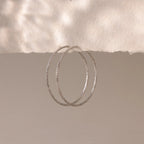Sparkle Hoops Silver 18K Gold Plated