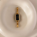 Midnight Link Timepiece Silver 18K Gold Plated