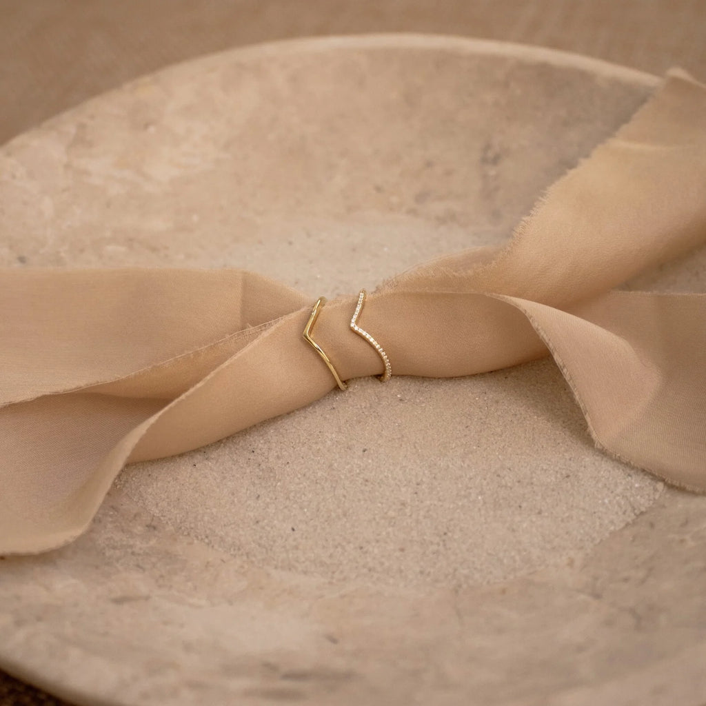 Curve Stacking Set Silver 18K Gold Plated