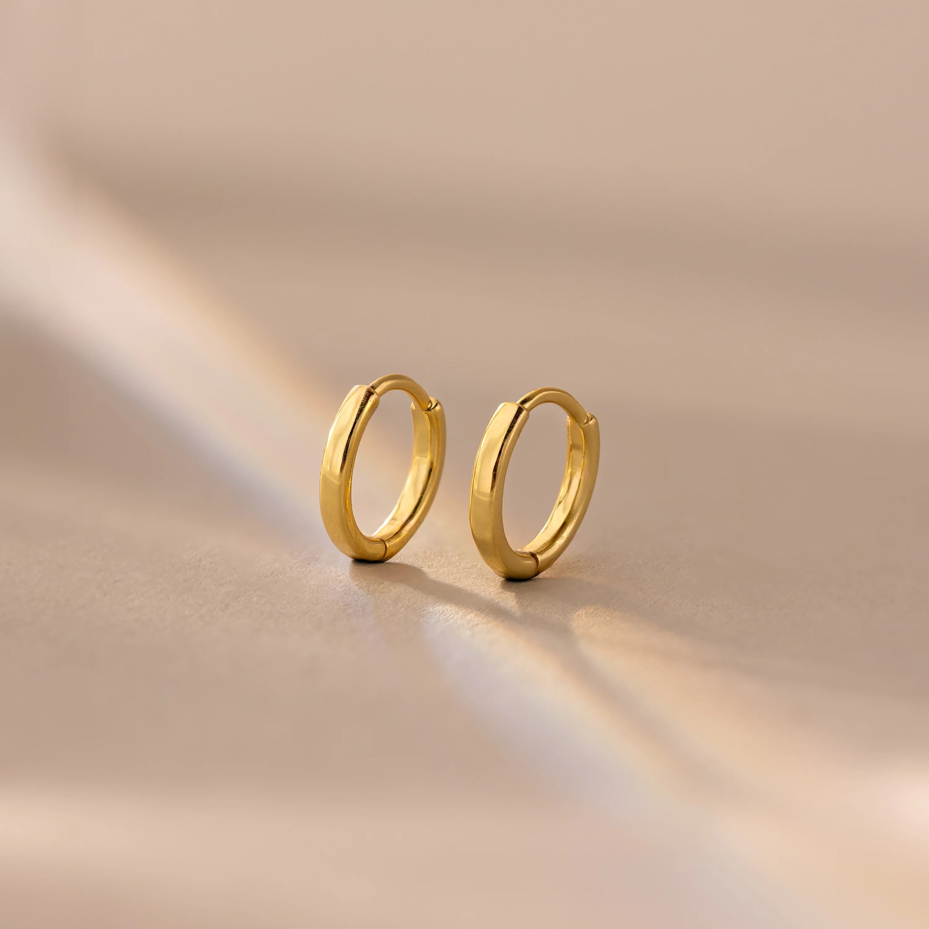 Dainty Huggies Silver 18K Gold Plated