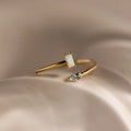 Toi et Moi Wrap Ring Silver 18K Gold Plated