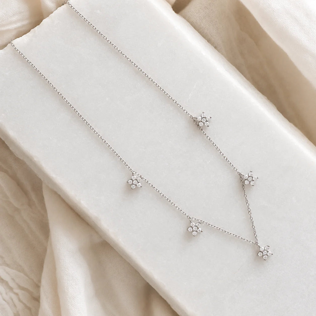 Nanala Diamond Flower Necklace