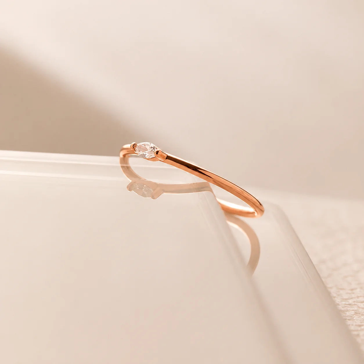 Custom Marquise Birthstone Ring
