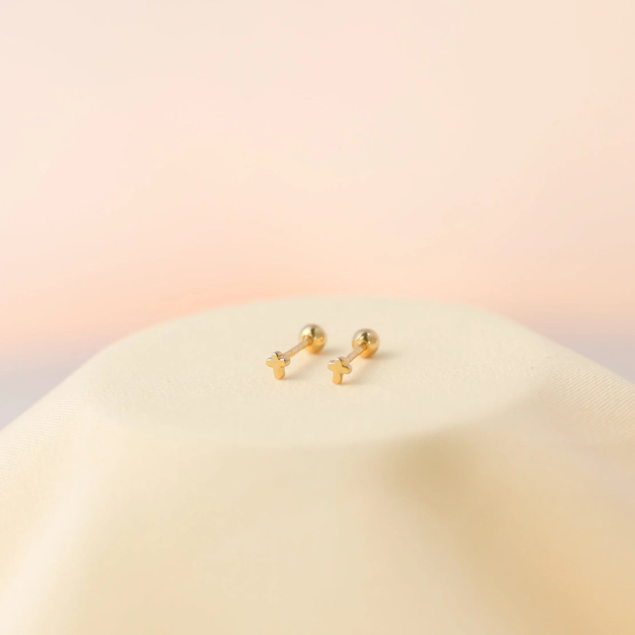 Tiny Cross Studs