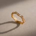 Staggered Marquise Birthstone Ring  Silver 18K Gold Plated