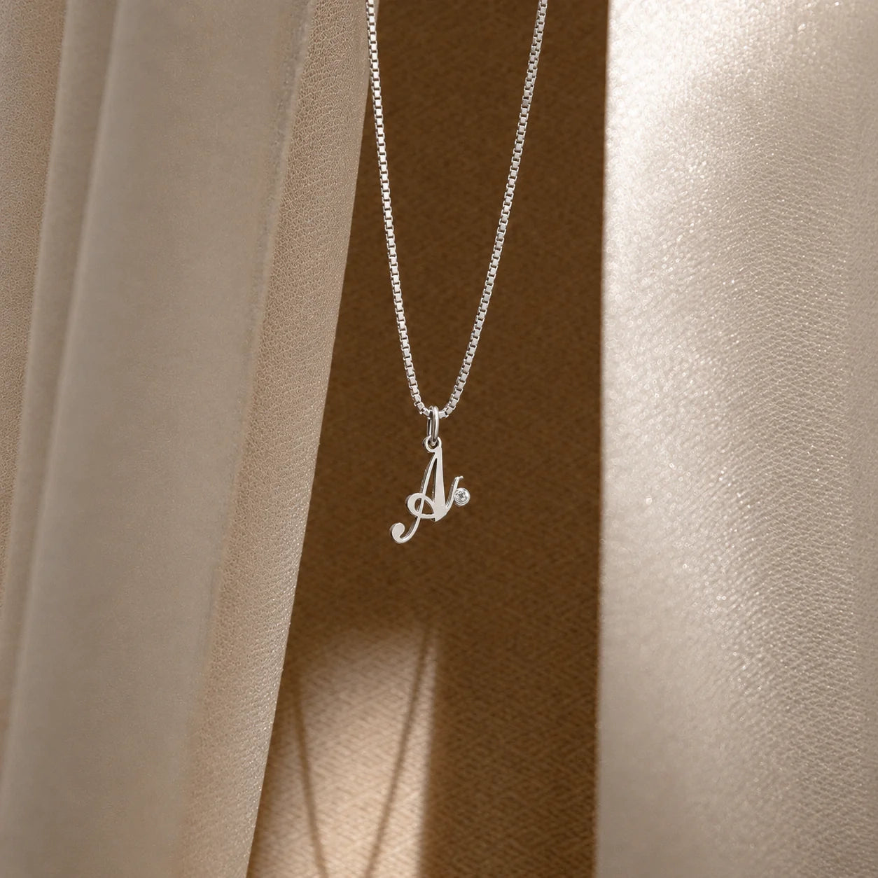 Initial Birthstone Necklace