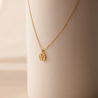 Pearl Tulip Pendant Necklace Silver 18K Gold Plated