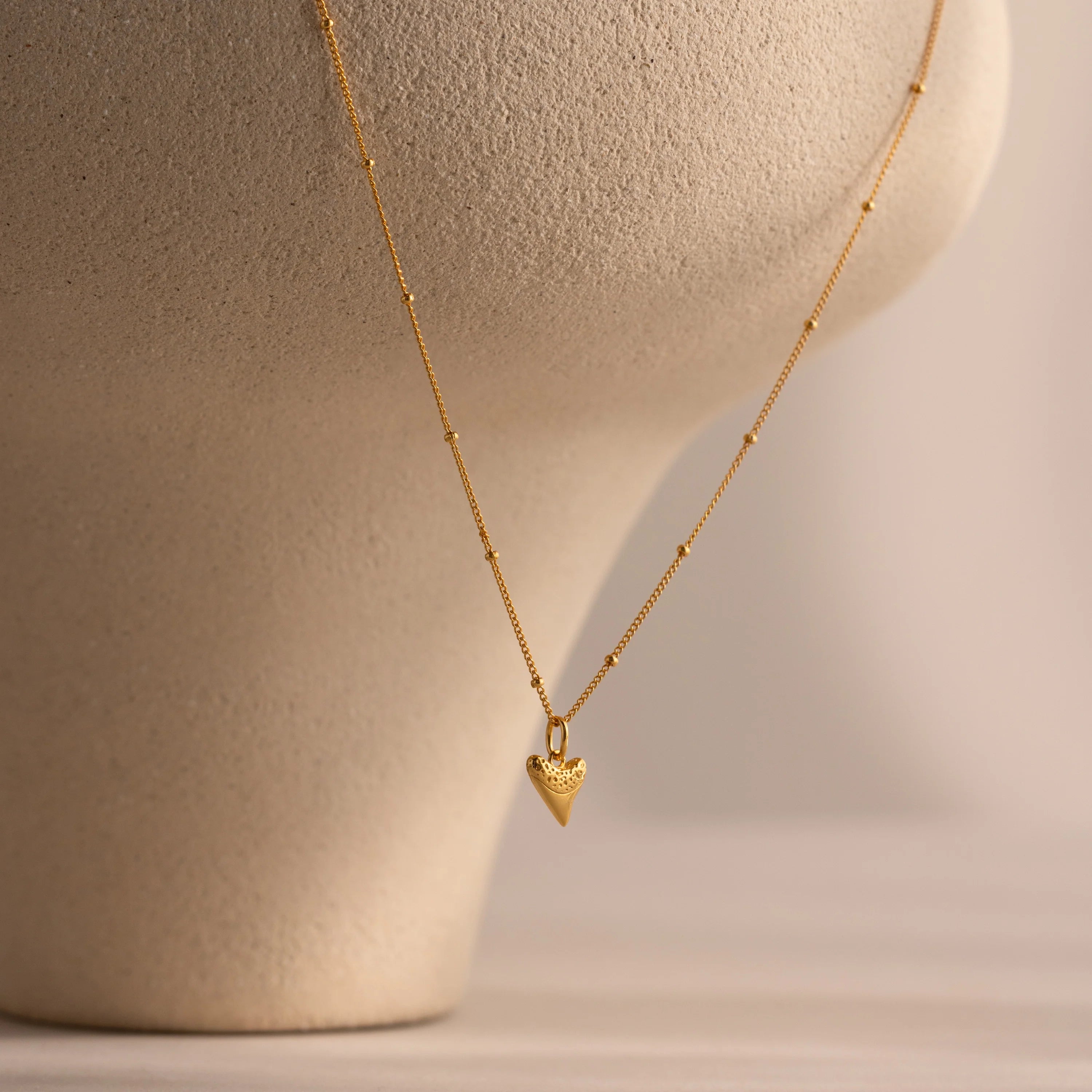 Shark Tooth Necklace Silver 18K Gold Plated