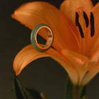 Jade Band Spinner Ring Silver 18K Gold Plated