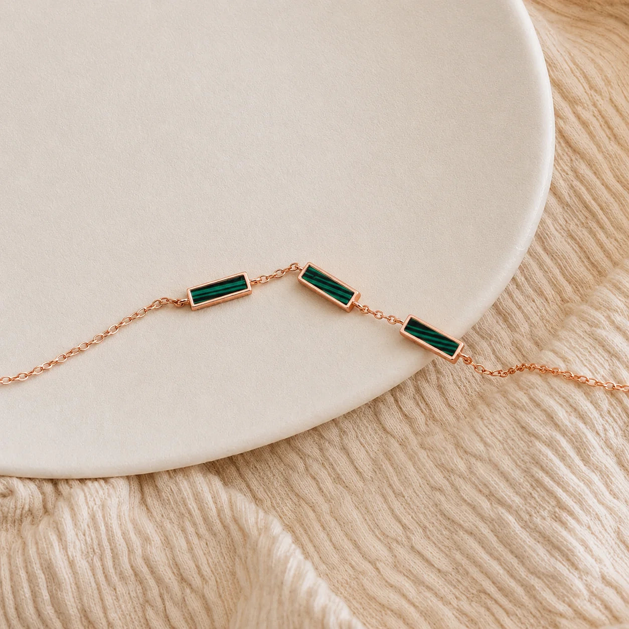 Malachite Bar Bracelet