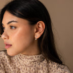 Diamond Pearl Ear Jackets Silver 18K Gold Plated