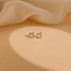 Daydreamer Diamond Studs Silver 18K Gold Plated