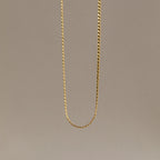 Men's Snake Chain Necklace Silver 18K Gold Plated