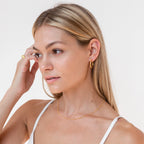 Classic Hoops Silver 18K Gold Plated
