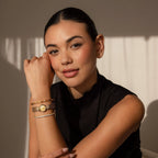 Diamond Mesh Timepiece Silver 18K Gold Plated