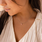 Pink Opal Pendant Necklace Silver 18K Gold Plated