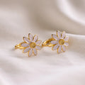 Daisy Huggies Silver 18K Gold Plated