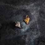 Dainty Shark Tooth Charm Silver 18K Gold Plated