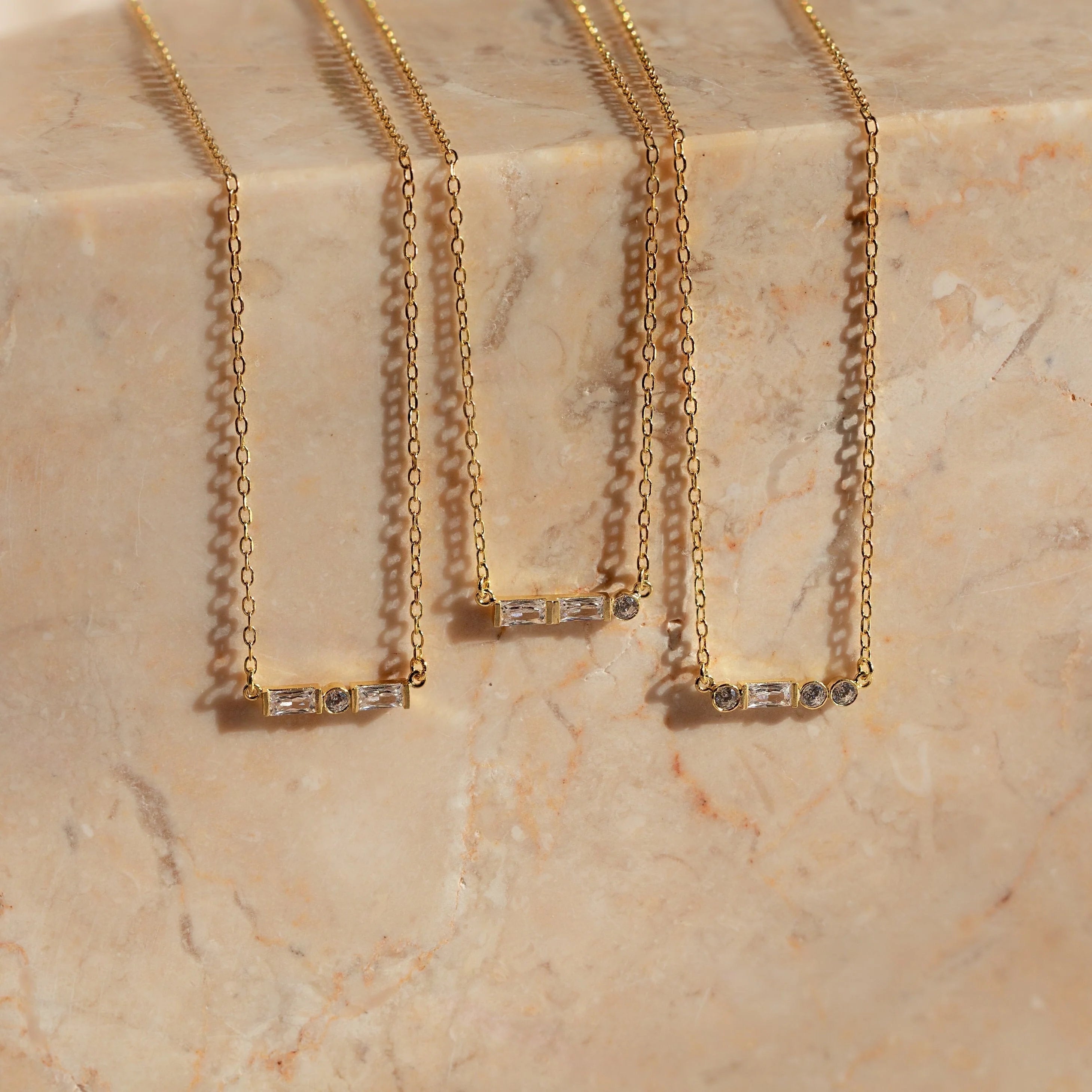 Morse Code Necklace Silver 18K Gold Plated