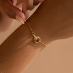 Opal Inlay Necklace and Bracelet Set Silver 18K Gold Plated