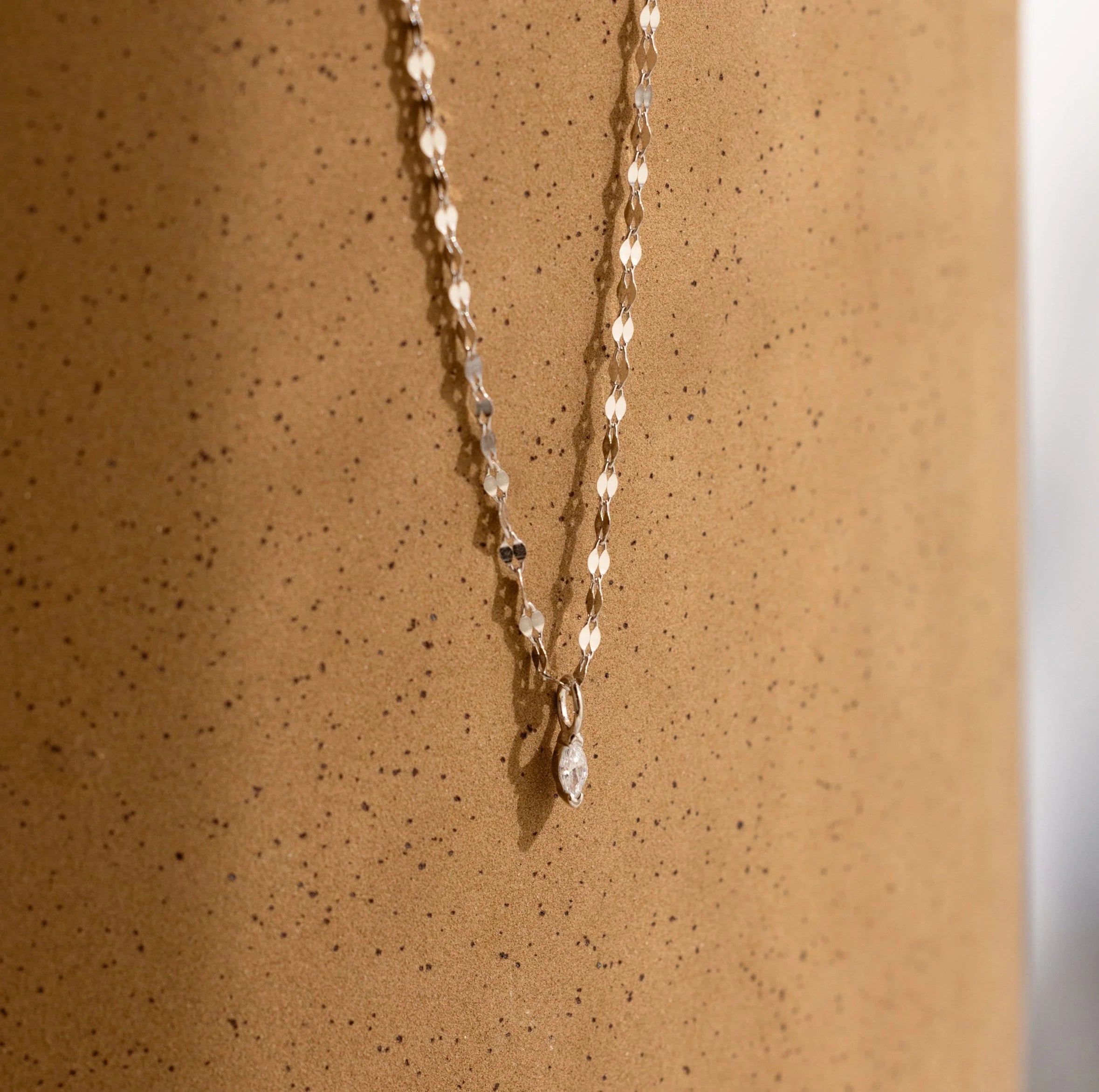 Dainty Marquise Pendant Necklace