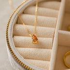 Ophelia Sapphire Necklace Silver 18K Gold Plated