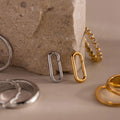 Multipurpose Mixed Metal Clasp Set Silver 18K Gold Plated
