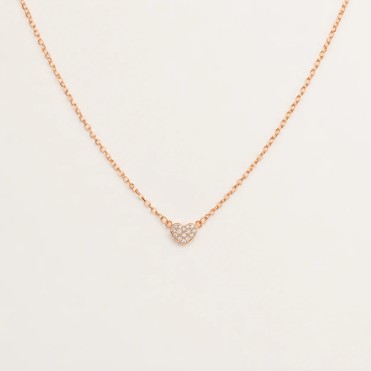 Pave Heart Necklace