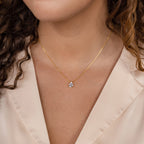 Ophelia Birthstone Necklace Silver 18K Gold Plated