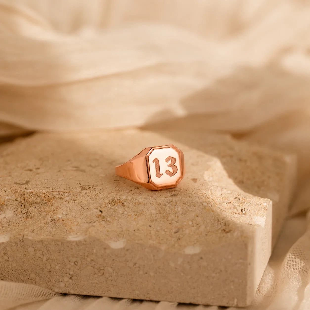 Lucky Number Signet Ring