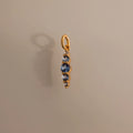 Ombre Lace Aquamarine Charm Silver 18K Gold Plated