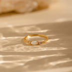 Marquise Opal Diamond Ring Silver 18K Gold Plated
