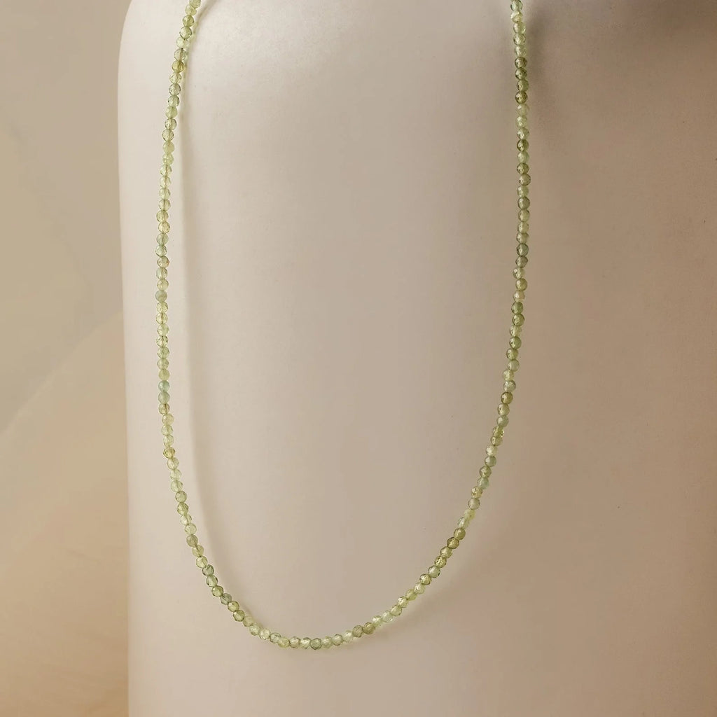 Tranquil Light Green Beaded Necklace