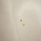 Lightning Bolt Studs Silver 18K Gold Plated