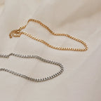 Blake Thick Curb Necklace Silver 18K Gold Plated