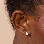 Opal Teardrop Studs Silver 18K Gold Plated