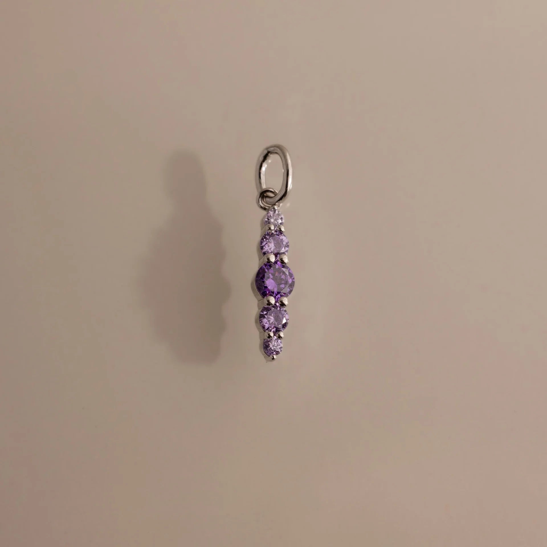 Ombre Lace Alexandrite Charm Silver 18K Gold Plated