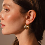 Intertwined Mixed Metal Hoops Silver 18K Gold Plated