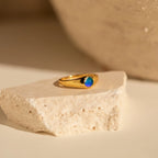 Mini Mood Ring Silver 18K Gold Plated