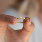 Eloise Opal Ring Silver 18K Gold Plated