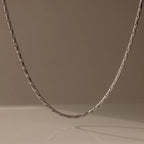 Bold Link Chain Necklace Silver 18K Gold Plated