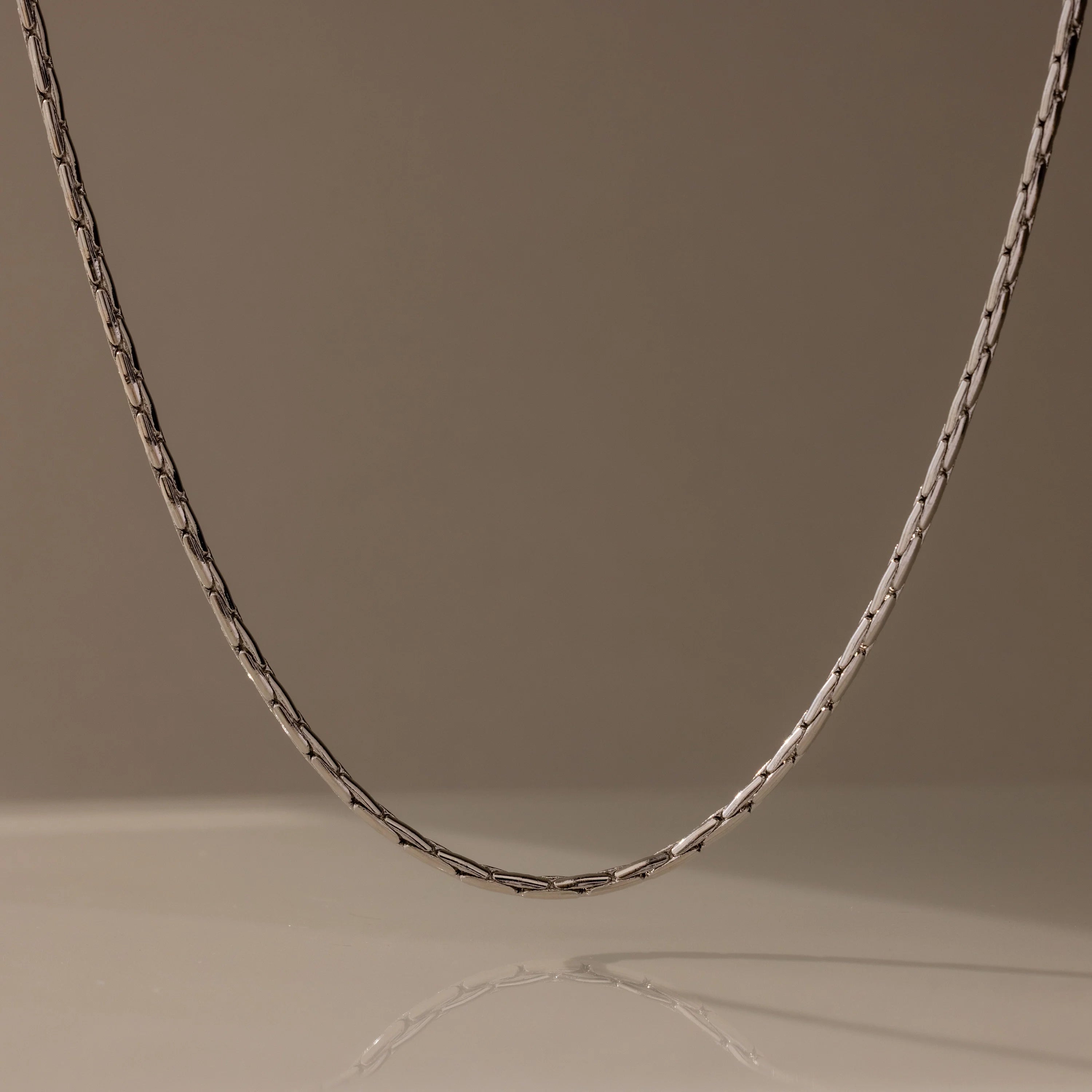 Bold Link Chain Necklace Silver 18K Gold Plated