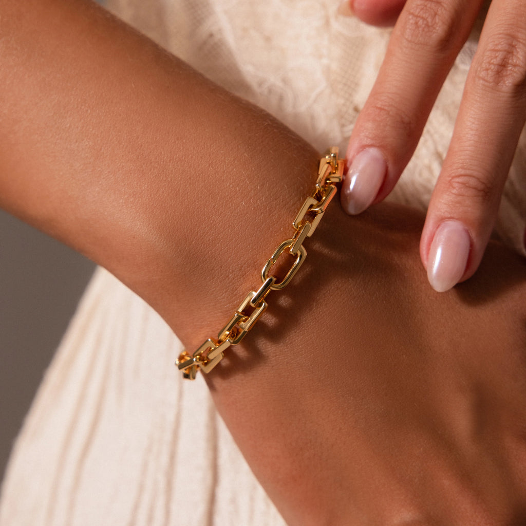 Eternal Link Bracelet Silver 18K Gold Plated